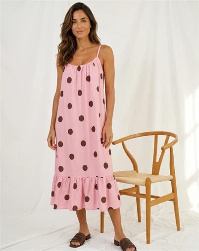 Marta Du Chateau - MDCLuliana Kjole - Pink